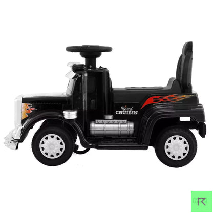 TRUCKY kids black electric ride on truck car