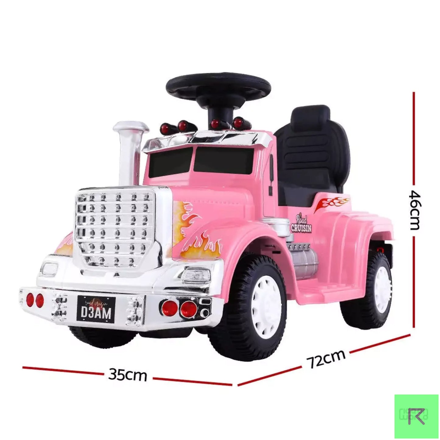 TRUCKY kids pink electric ride on truck car