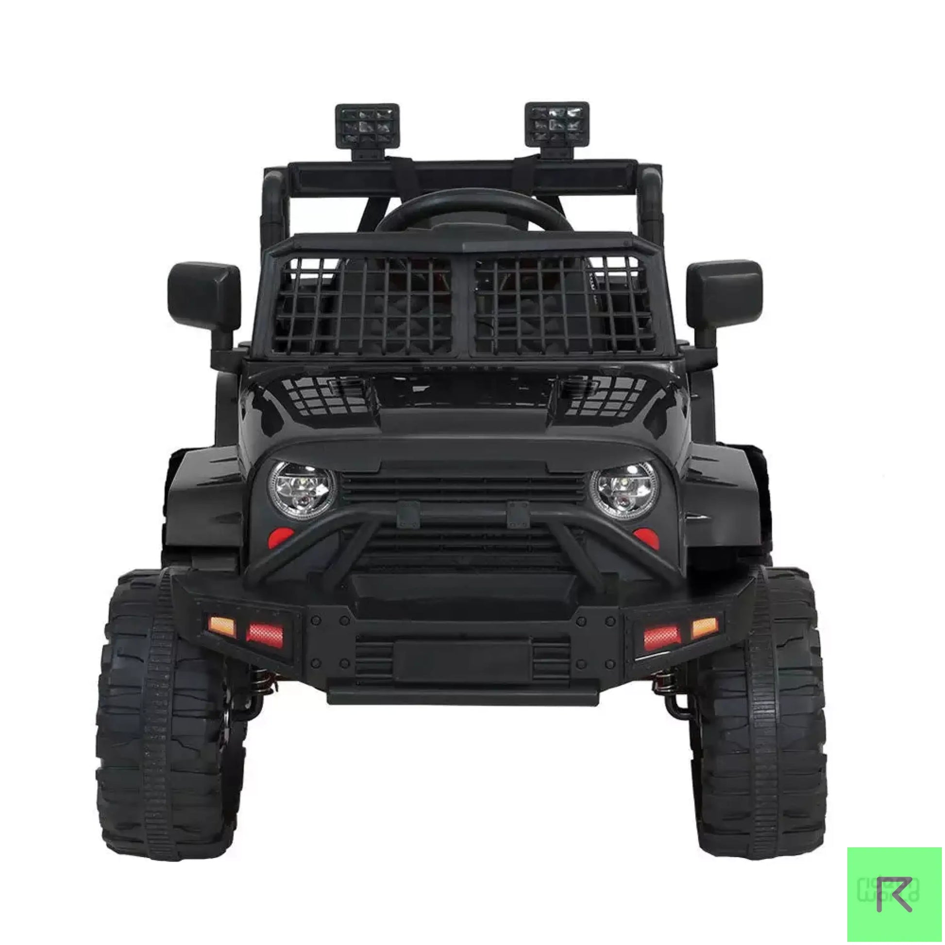 ROW KIDS Kids Ride On Car Electric 12V Car Toys Jeep Battery Remote Control Black