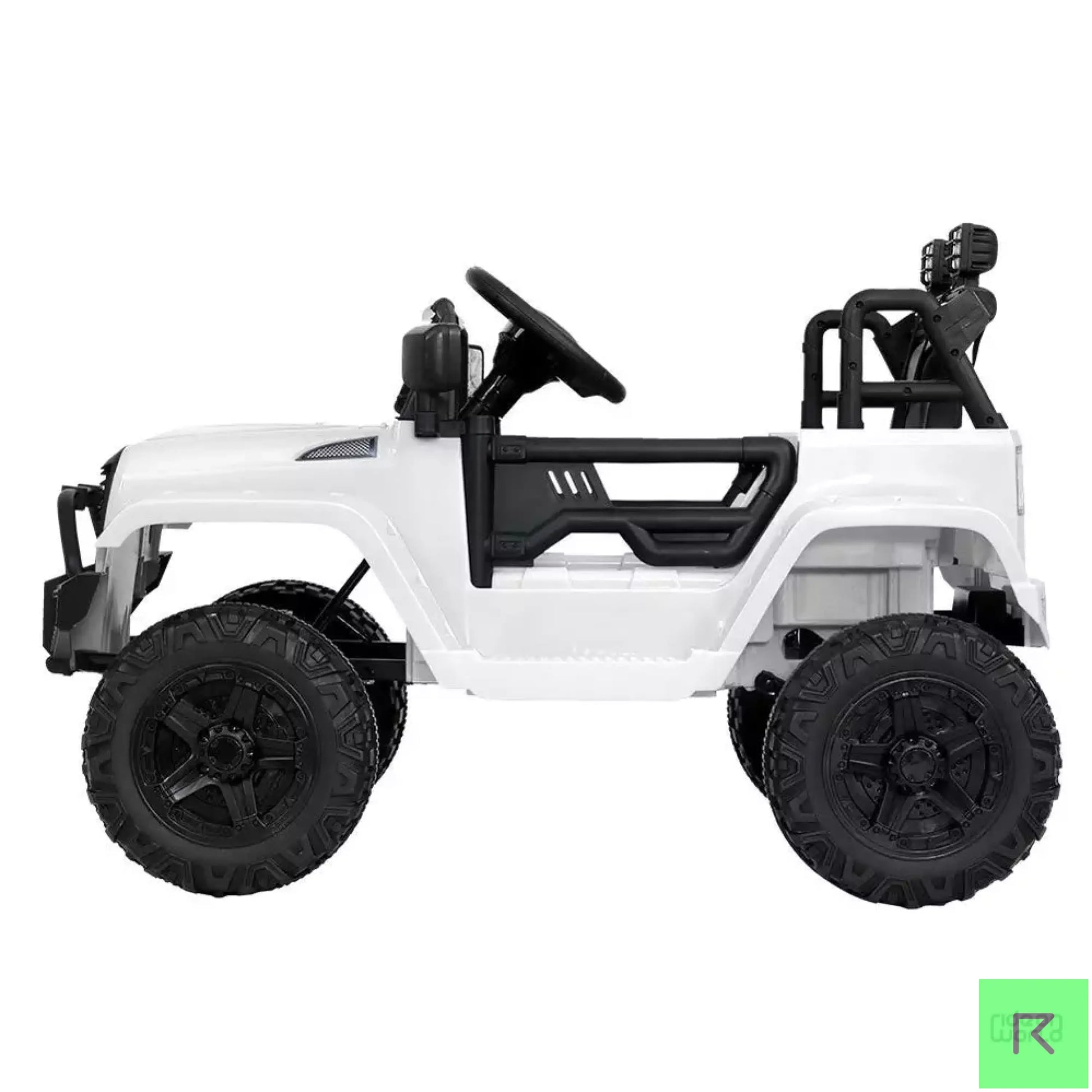 ROW KIDS Kids Ride On Car Electric 12V Car Toys Jeep Battery Remote Control White