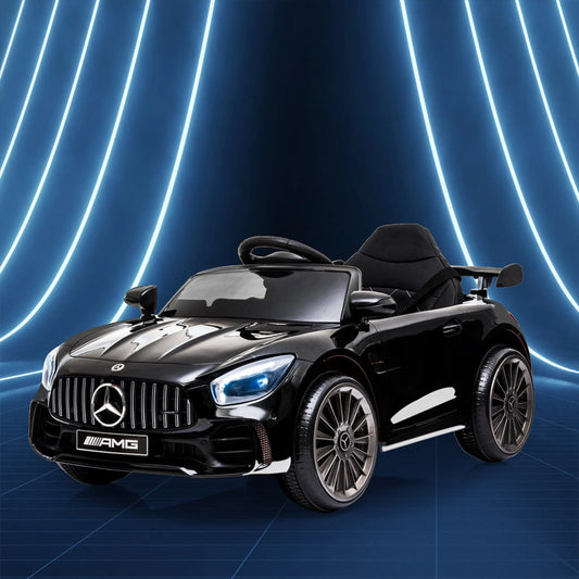 Kids Black 12 V AMG GTR Licensed Mercedes-Benz Ride On Electric Car - Ride on car