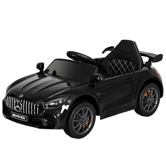 Kids Electric Ride On Car Mercedes-Benz AMG GTR Licensed Toy Cars Remote Black - Baby & Kids > Ride on Cars Go-karts &