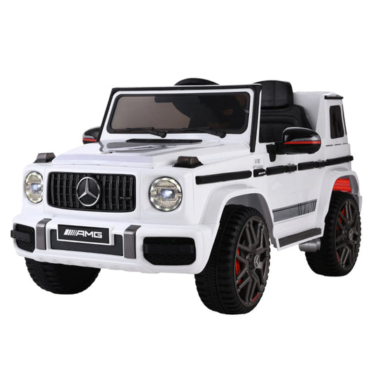 Kids Electric Ride On Car Mercedes-Benz Licensed AMG G63 Toy Cars Remote White - Baby & Kids > Ride on Cars Go-karts &