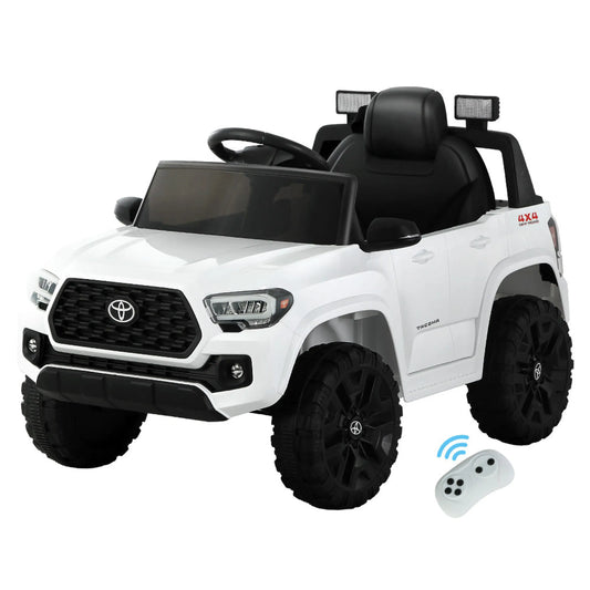 Kids Electric Ride On Car Toyota Tacoma Off Road Jeep Toy Cars Remote 12V Whte - Baby & Kids > Ride on Cars Go-karts &