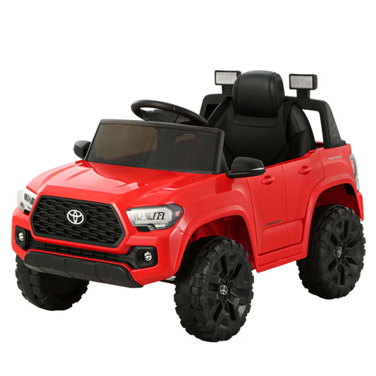 Kids Electric Ride On Car Toyota Tacoma Off Road Jeep Toy Cars Remote 12V Red - Baby & Kids > Ride on Cars Go-karts &