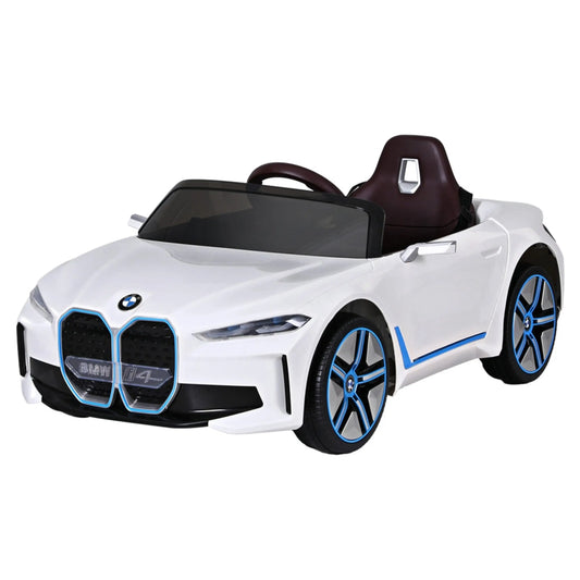 Kids Ride On Car BMW Licensed I4 Sports Remote Control Electric Toys 12V White - Baby & Kids > Ride on Cars Go-karts &