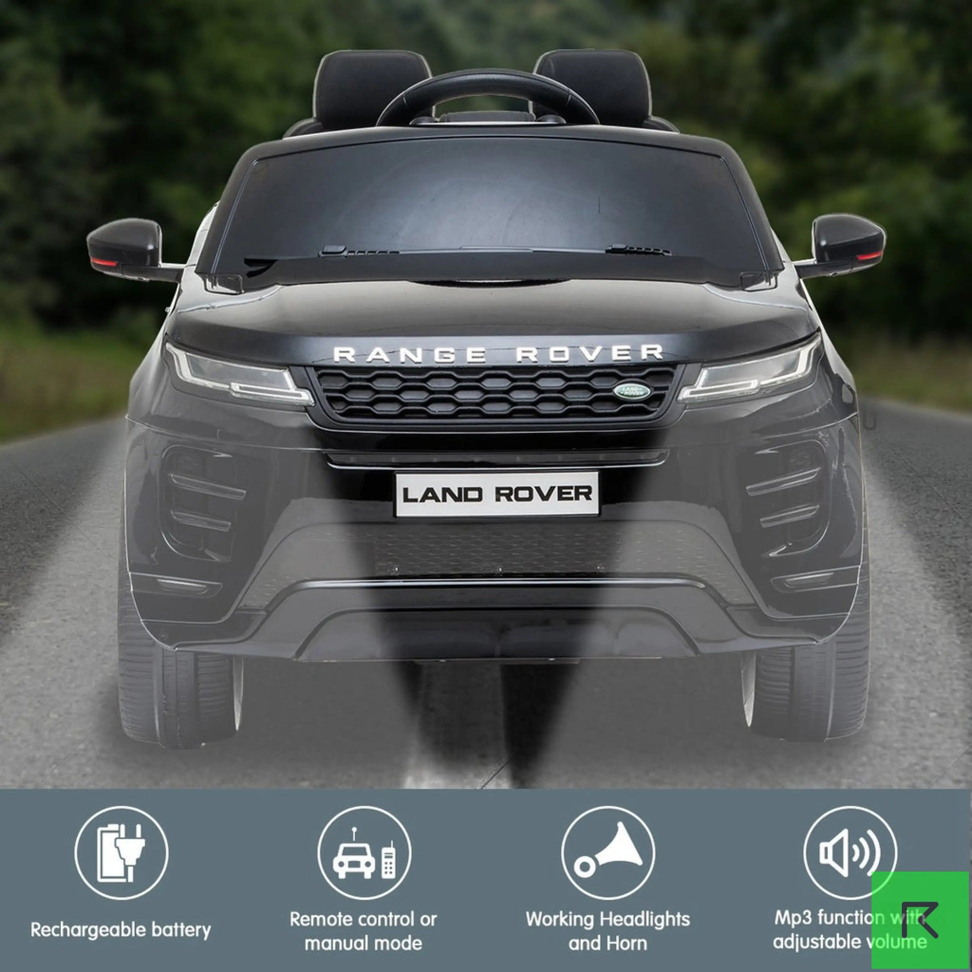 LAND ROVER BLACK kids ride on electric car