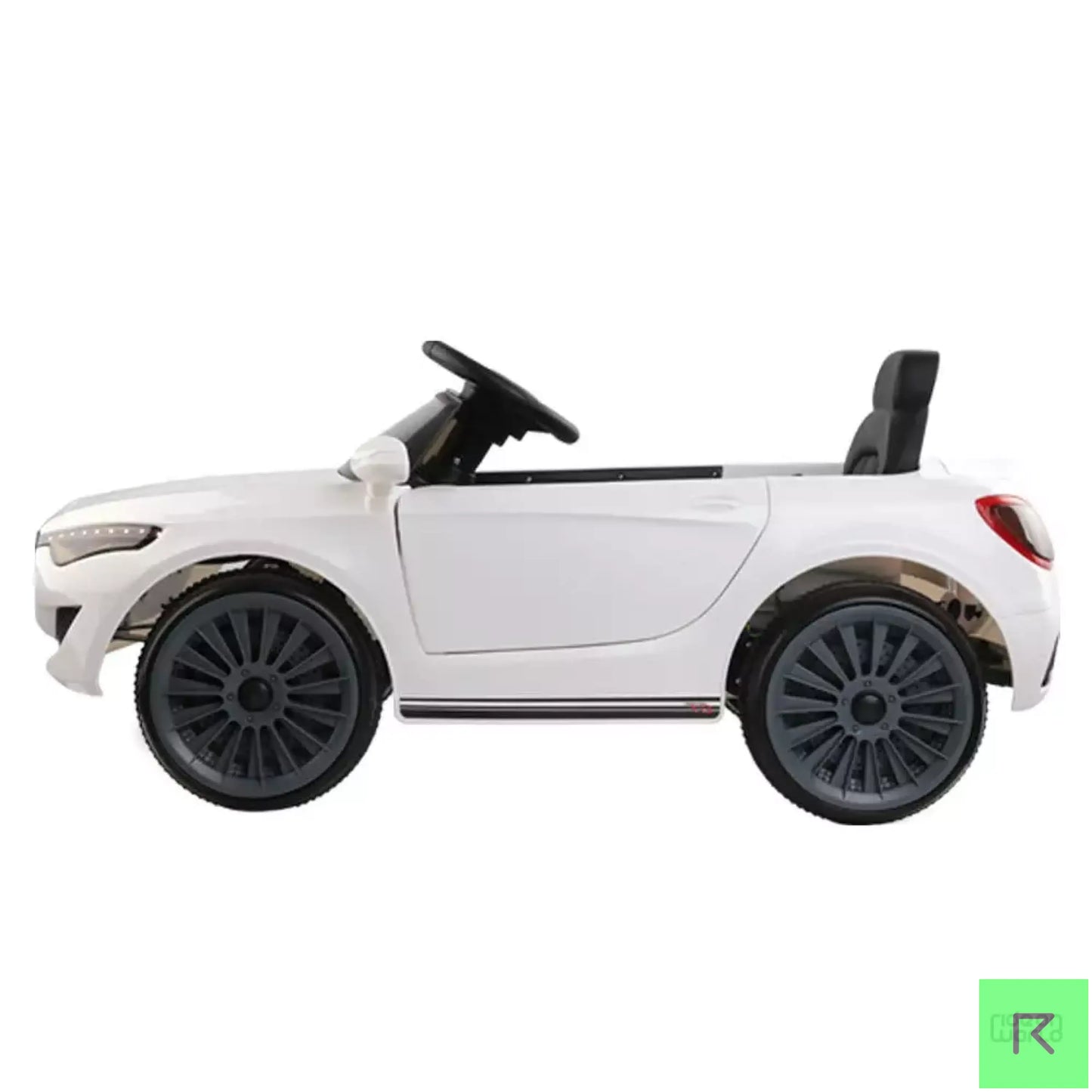 ROW KIDS Kids Ride On Car Electric Toys 12V Battery Remote Control White MP3 LED
