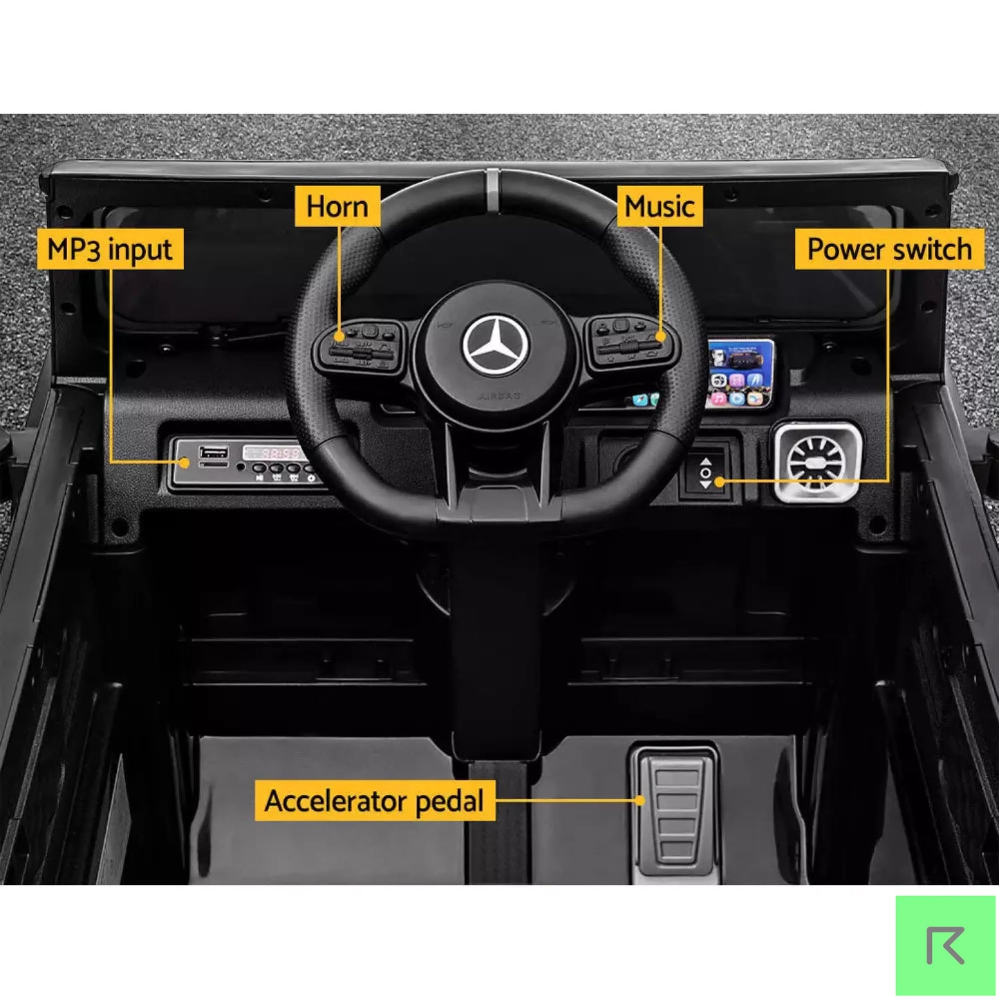 Mercedes Benz G63 AMG Licensed Kids Ride On Car with Remote