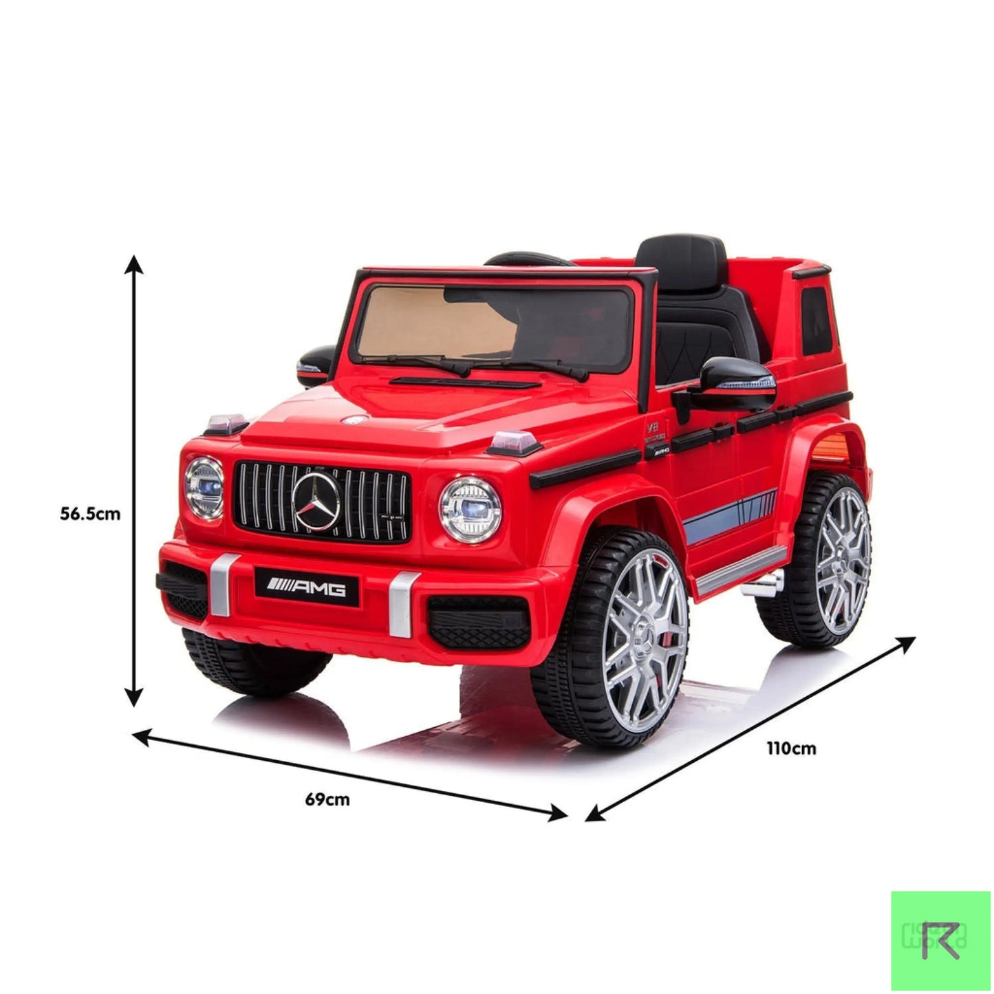 MERCEDES BENZ RED AMG G63 Licensed Kids Ride On Electric Car Remote Control - Red
