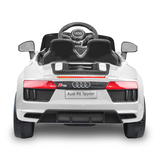 Kahuna R8 Spyder Audi Licensed Kids Electric Ride On Car Remote Control - White - Baby & Kids > Ride on Cars Go-karts &