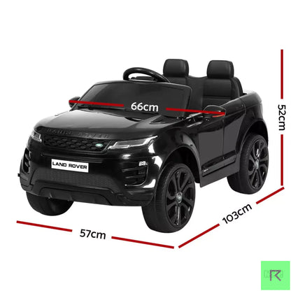 RANGE ROVER BLACK Kids Ride On Car Licensed Land Rover 12V Electric Car Toys Battery Remote Black