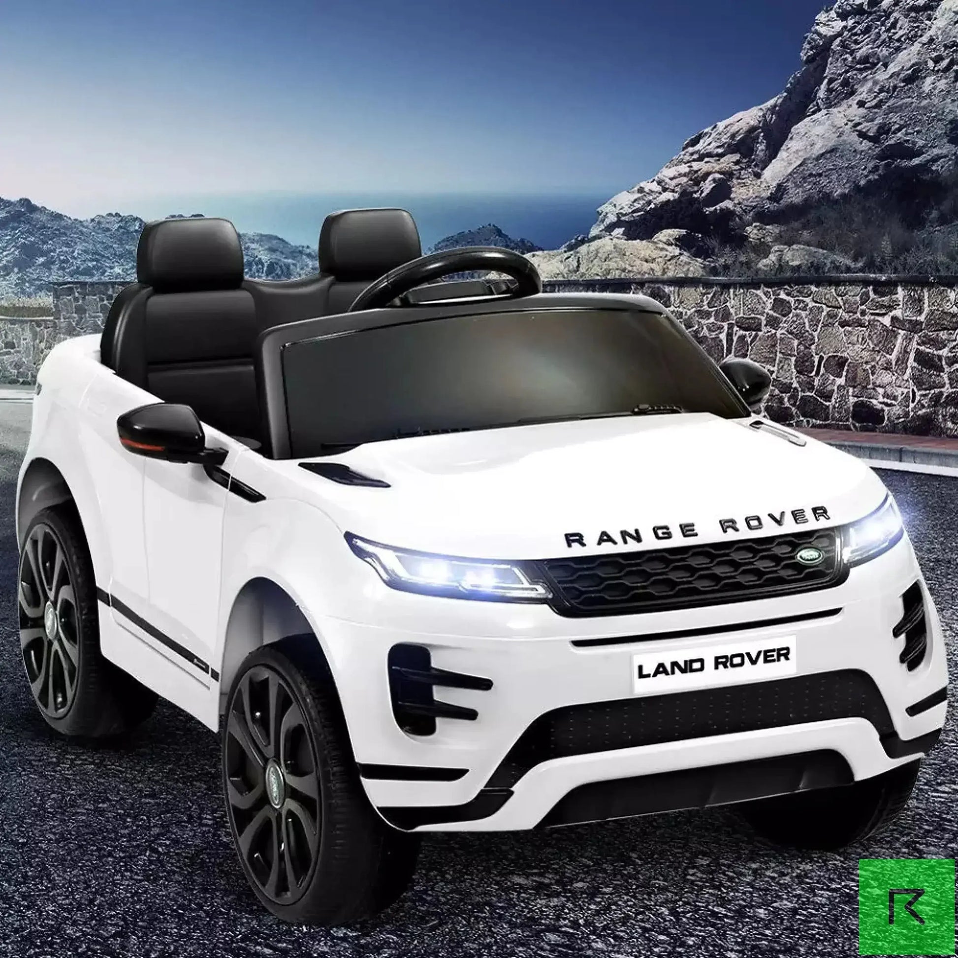 RANGE ROVER WHITE kids ride on electric car