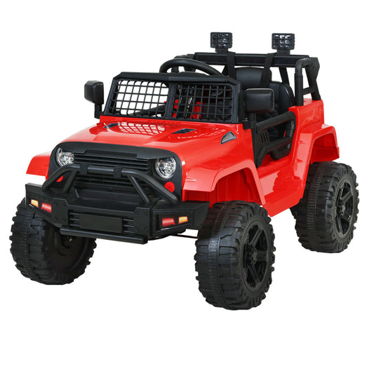 Rigo Kids Electric Ride On Car Jeep Toy Cars Remote 12V Red - Baby & Kids > Ride on Cars Go-karts & Bikes