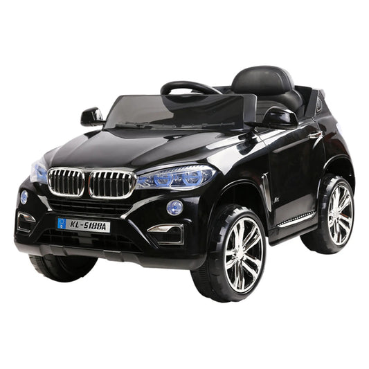 Rigo Kids Electric Ride On Car SUV BMW-Inspired X5 Toy Cars Remote 6V Black - Baby & Kids > Ride on Cars Go-karts &