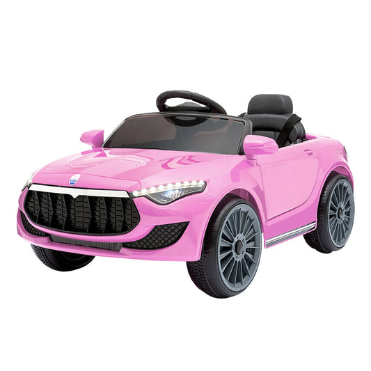 Rigo Kids Electric Ride On Car Toys Cars Headlight Music Remote Control 12V Pink - Baby & Kids > Ride on Cars Go-karts