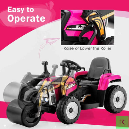 Rollie Pink Kids Ride On Electric Roller - Roller
