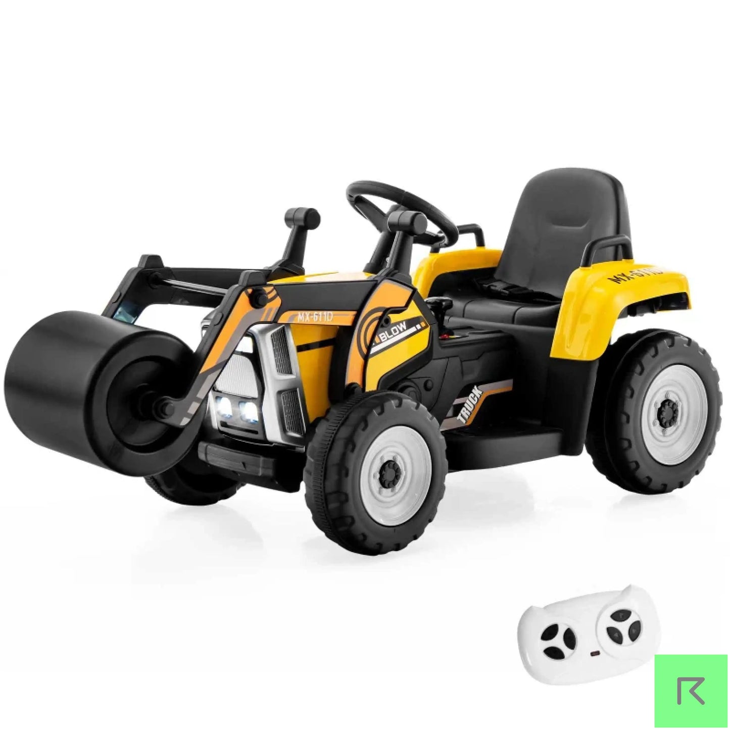 Rollie Yellow Kids Ride On Electric Roller - Roller