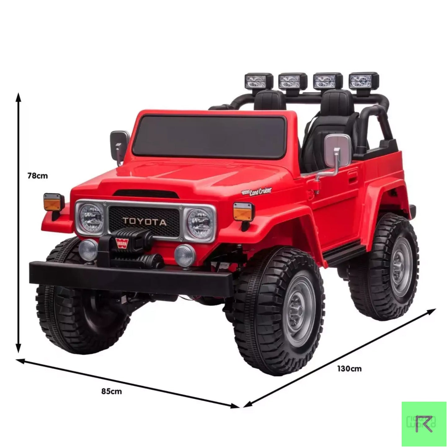Licensed Toyota FJ-40 Electric Kids Ride On Car by - Red
