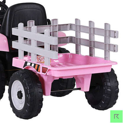Tracka Pink Kids Ride On Tractor - Kids tractor